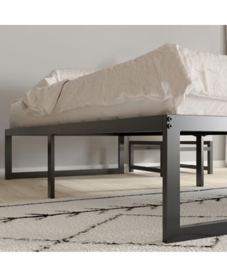 14 Inch Twin Size Steel Bed Frame With Steel Slat Support For Any Mattress (No Box Spring Required)