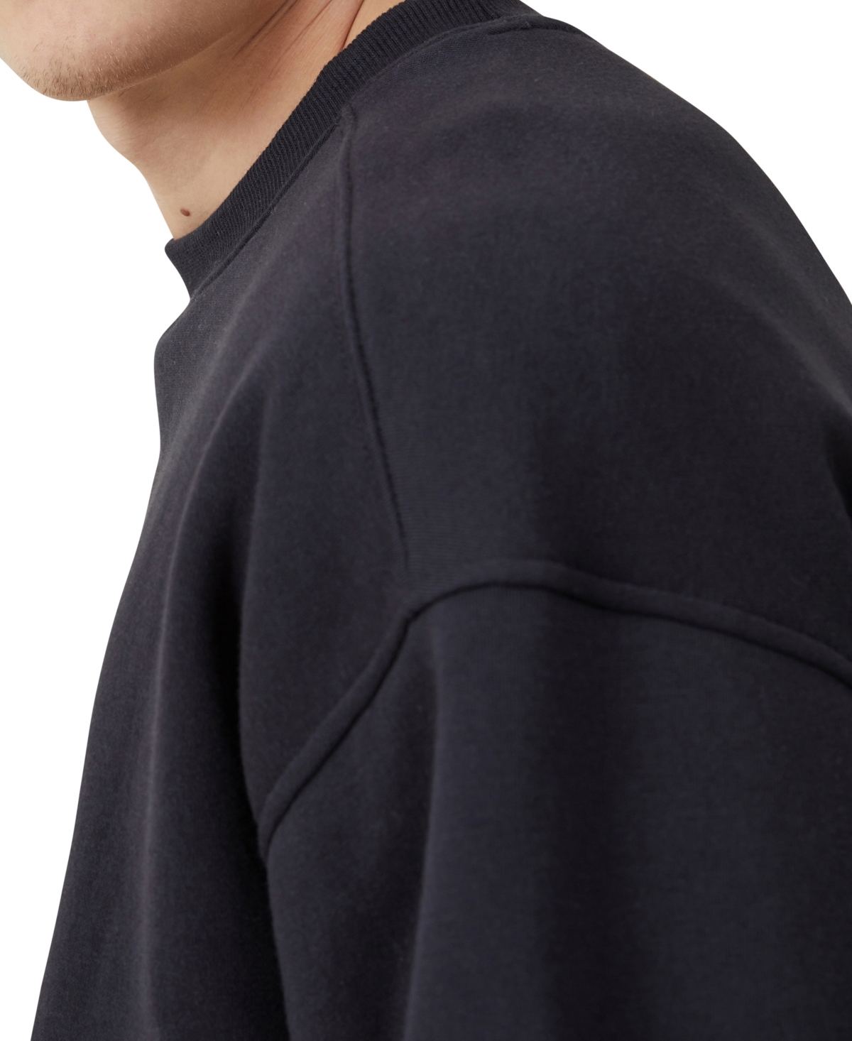 COTTON ON MEN'S BOX FIT CREW SWEATER 