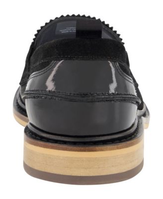 Men's White Label Suede Penny Loafers