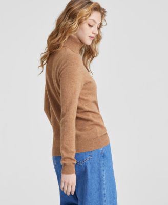 100% Cashmere Petite Turtleneck Sweater, Created for Macy's