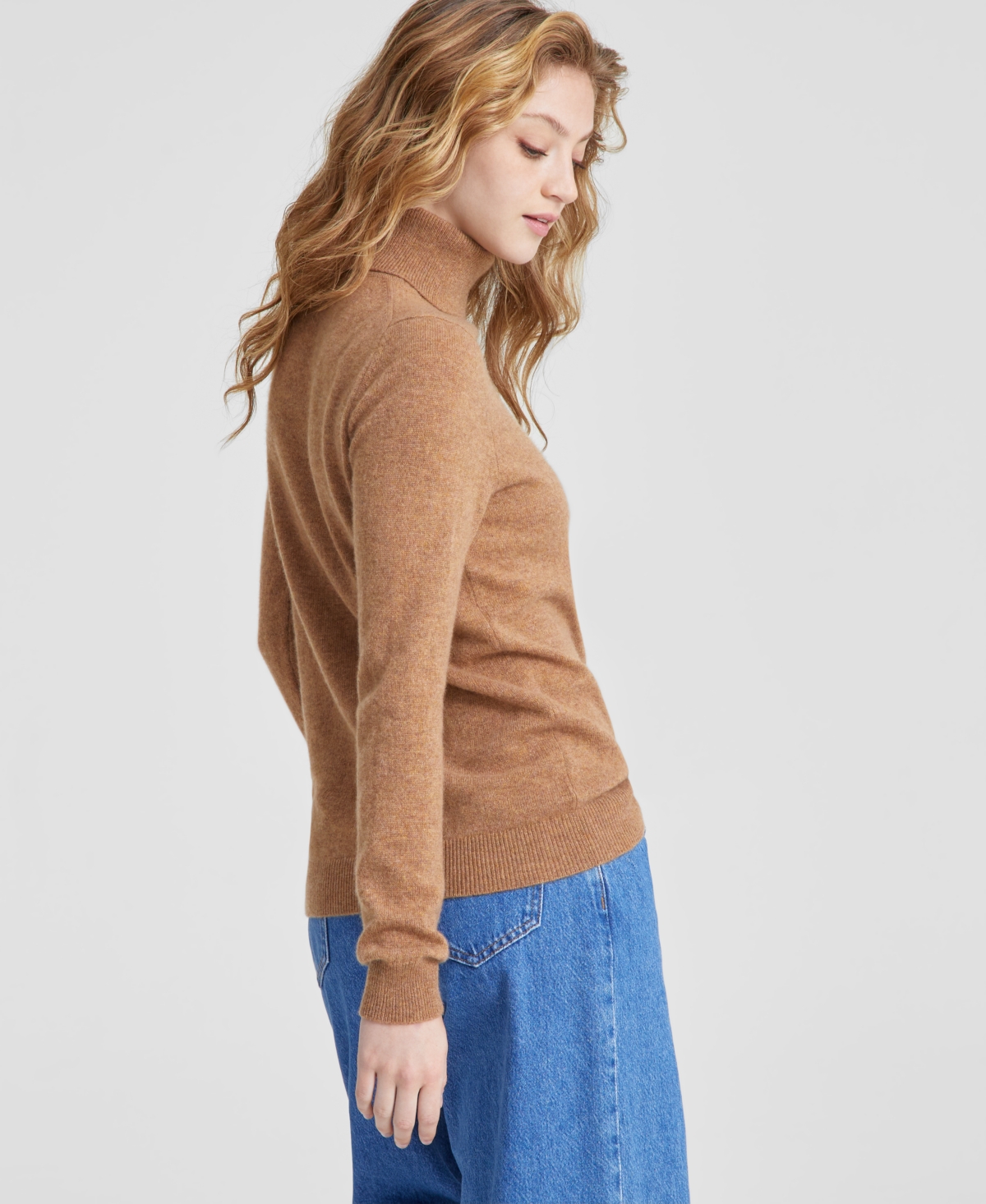 Charter Club 100% Cashmere Women's Petite Turtleneck Sweater, Created For Macy's