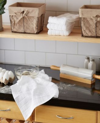 Basic Terry Collection Windowpane Dishtowel Set, 16x26", Check, 4 Piece