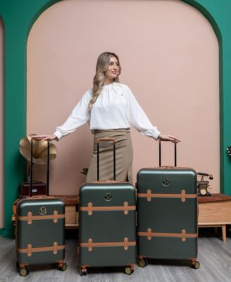 Grace Expandable Retro Luggage, Set of 3