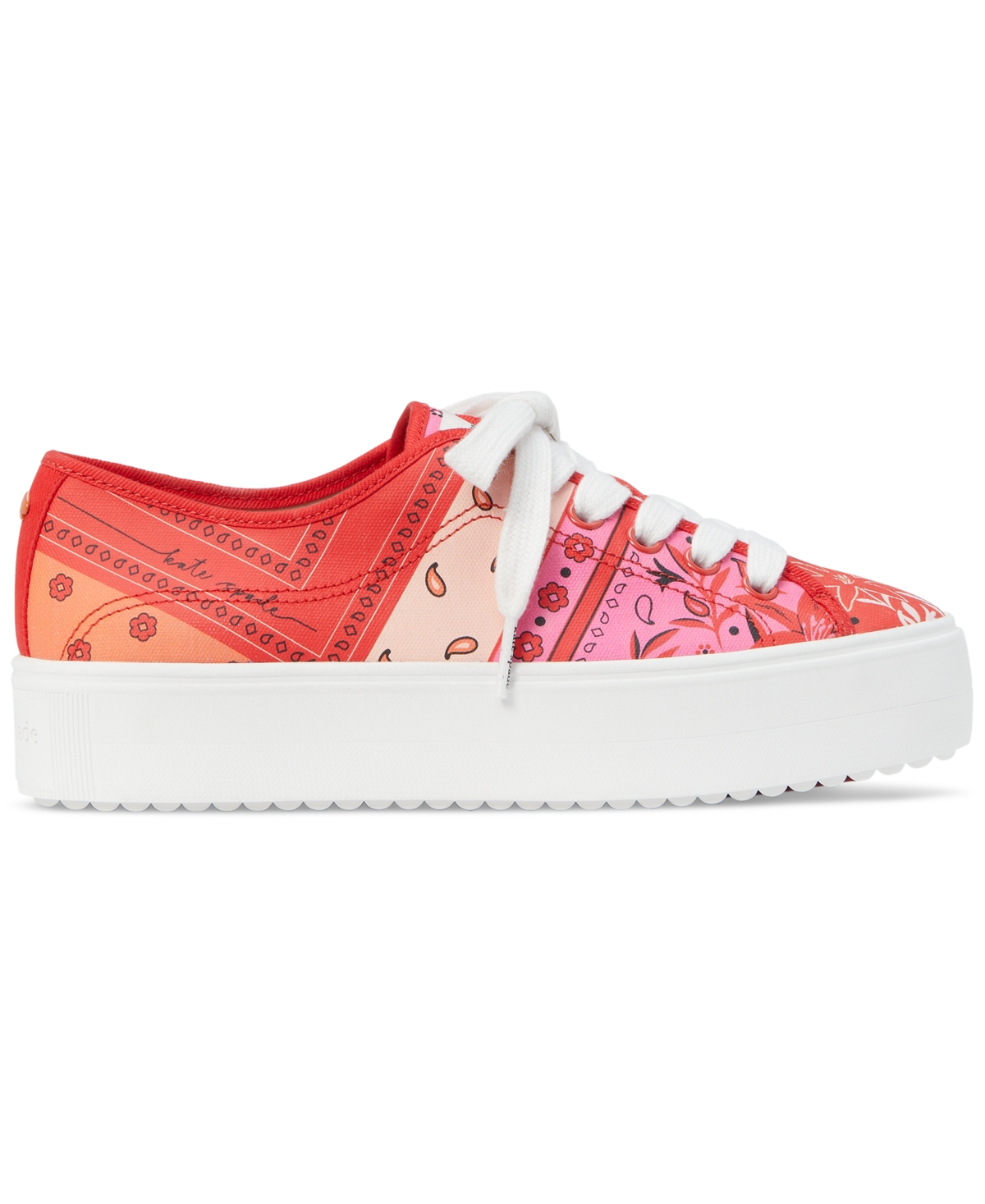 Kate Spade New York Women's Serve Bandana Patchwork Sneakers
