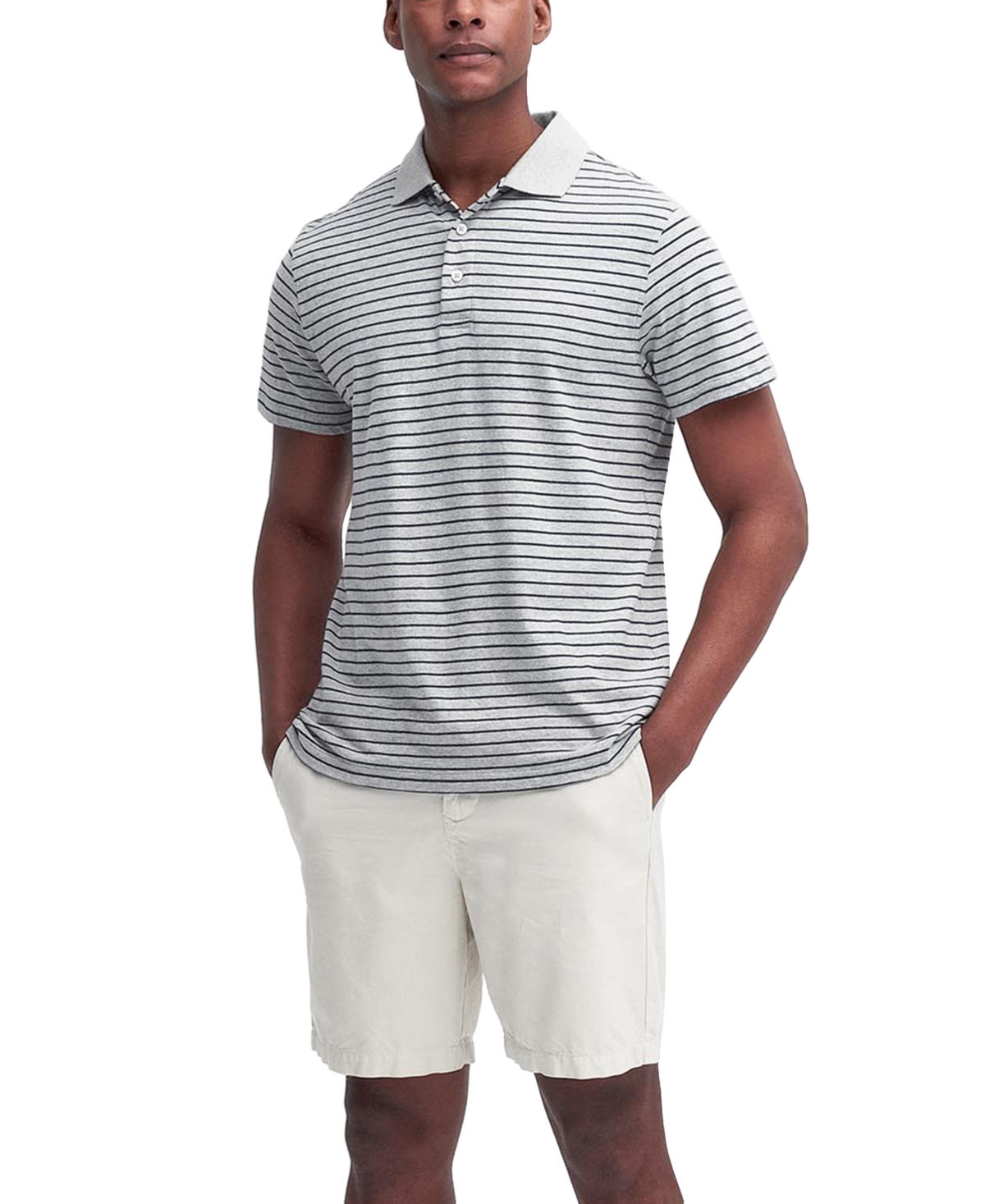 Barbour Men's Westgate Classic-Fit Short Sleeve Striped Polo Shirt