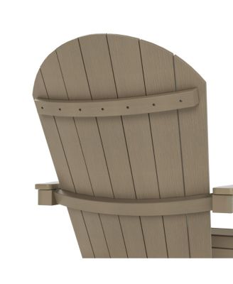 Outdoor Patio All-weather Folding Adirondack Chair