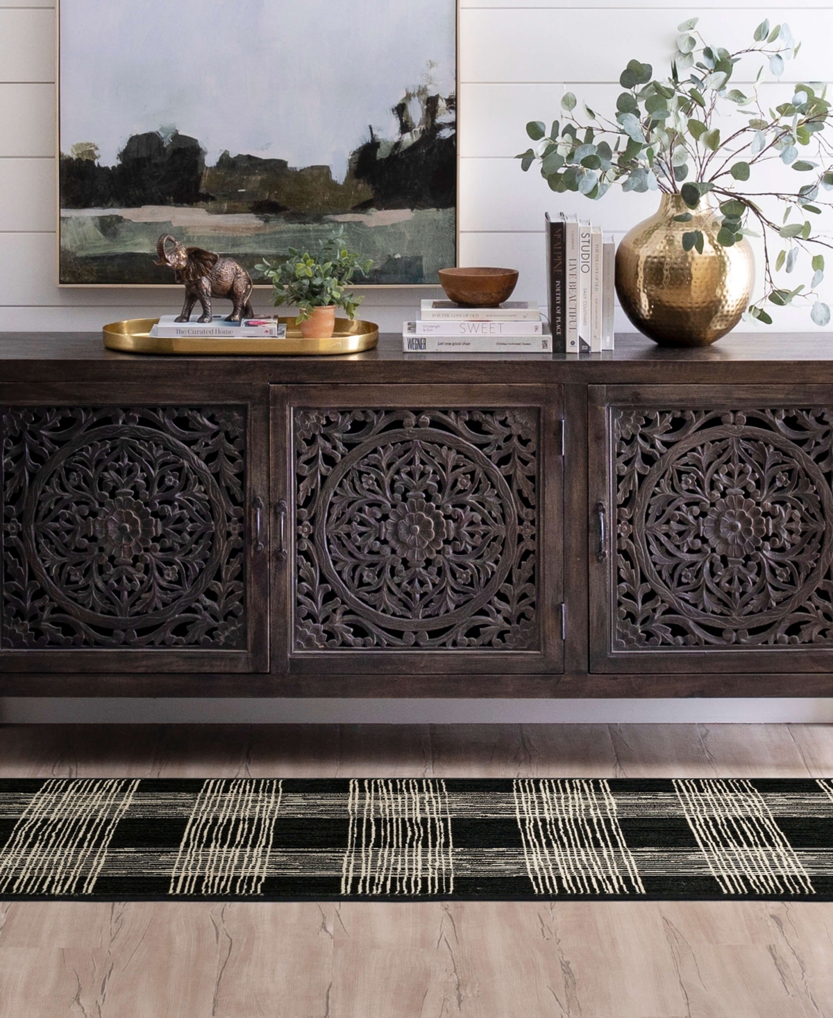 Bobby Berk Series 3 Fontana 2'4x7'10 Runner Area Rug In Onyx