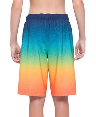 Boys 4-Way Stretch Quick Dry Board Shorts Swim Trunks with Mesh Lining UPF50+