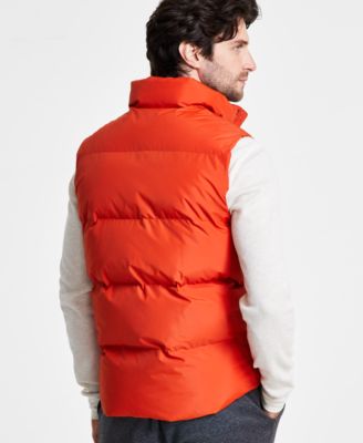 Men's Solid-Color Quilted Puffer Vest
