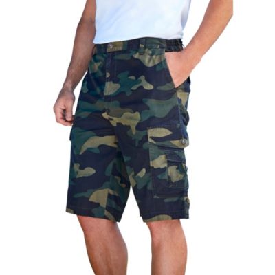 Big & Tall 10" Side Elastic Canyon Cargo Shorts