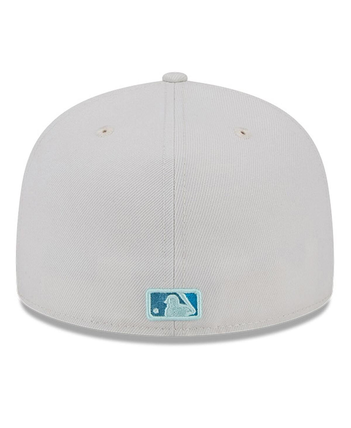 New Era Men'sChicago Cubs Stone Mist 59FIFTY Fitted Hat - Khaki