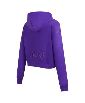 Men's Purple Los Angeles Lakers Triple Tonal Full-Zip Hoodie