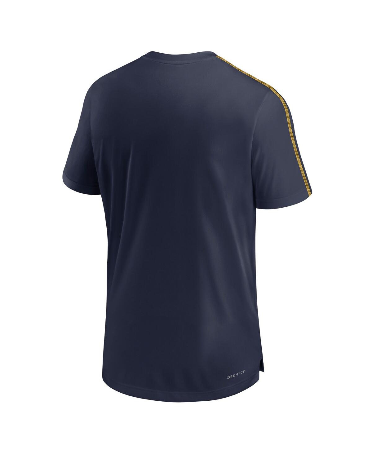 Jordan Men's Michigan Wolverines 2024 Sideline Coach Performance Top - Maize