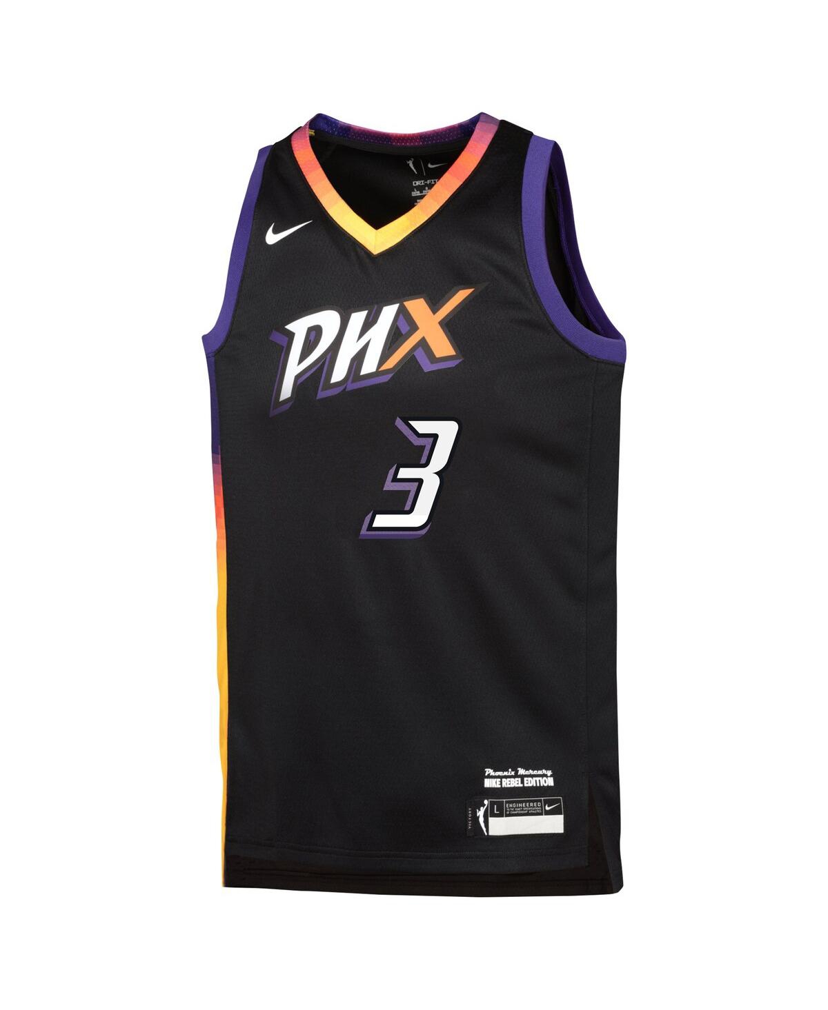 Nike Big Boys and Girls Diana TaurasiPhoenix Mercury 2024Rebel Edition Jersey - Black