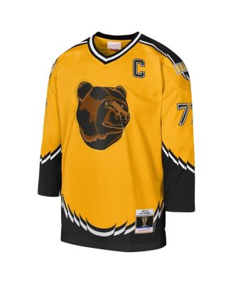 Mitchell Ness Big Boys and Girls Ray Bourque Gold Boston Bruins 1996-97 Blue Line Captain Patch Player Jersey