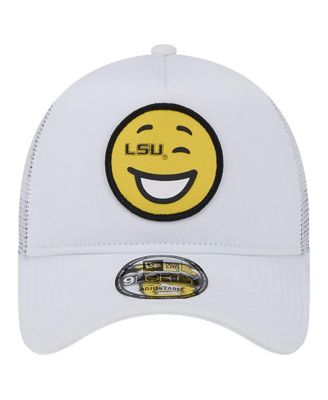 Men's White LSU Tigers Wink Foam Trucker Adjustable Hat