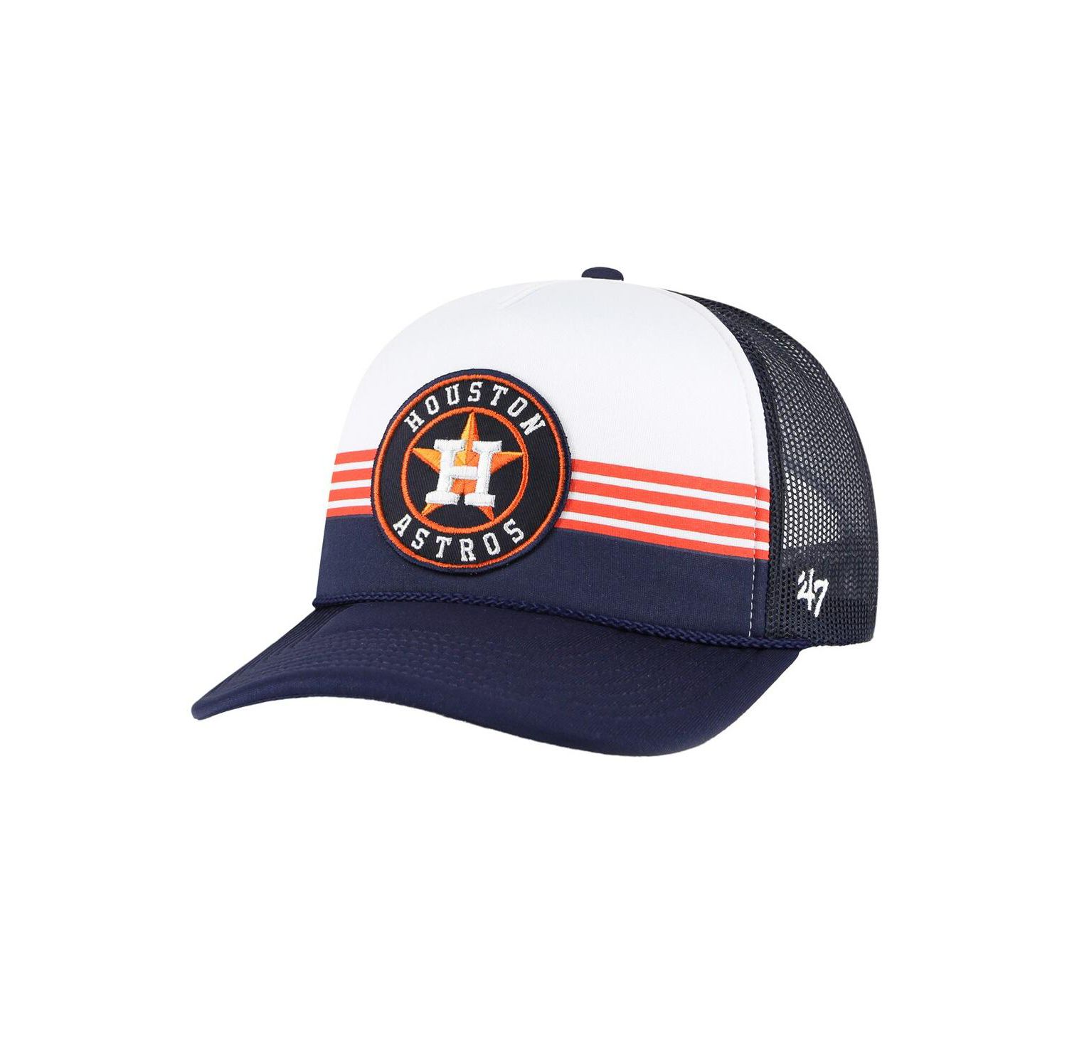 47 Brand Men's Navy Houston Astros Lift Off Foam Front Mesh Trucker Adjustable Hat