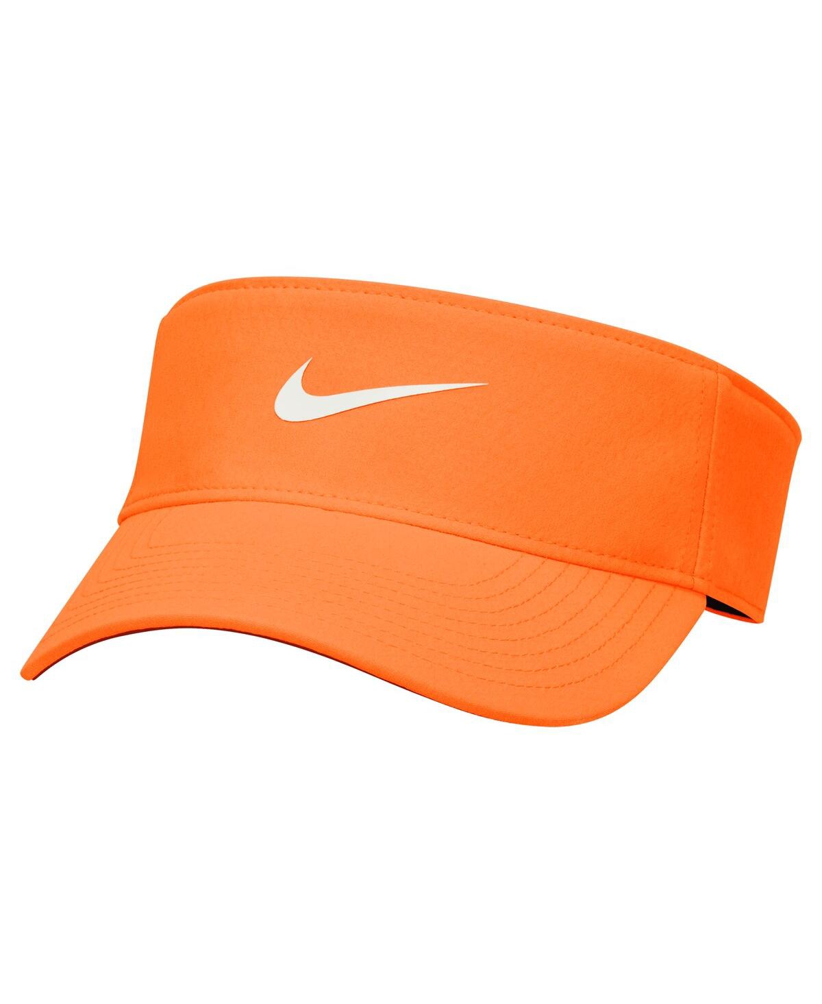 Men's and Women's Orange Ace Performance Adjustable Visor Hat - Orange