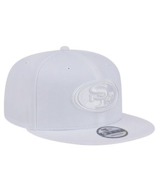Men's San Francisco 49ers Main White on White 9FIFTY Snapback Hat