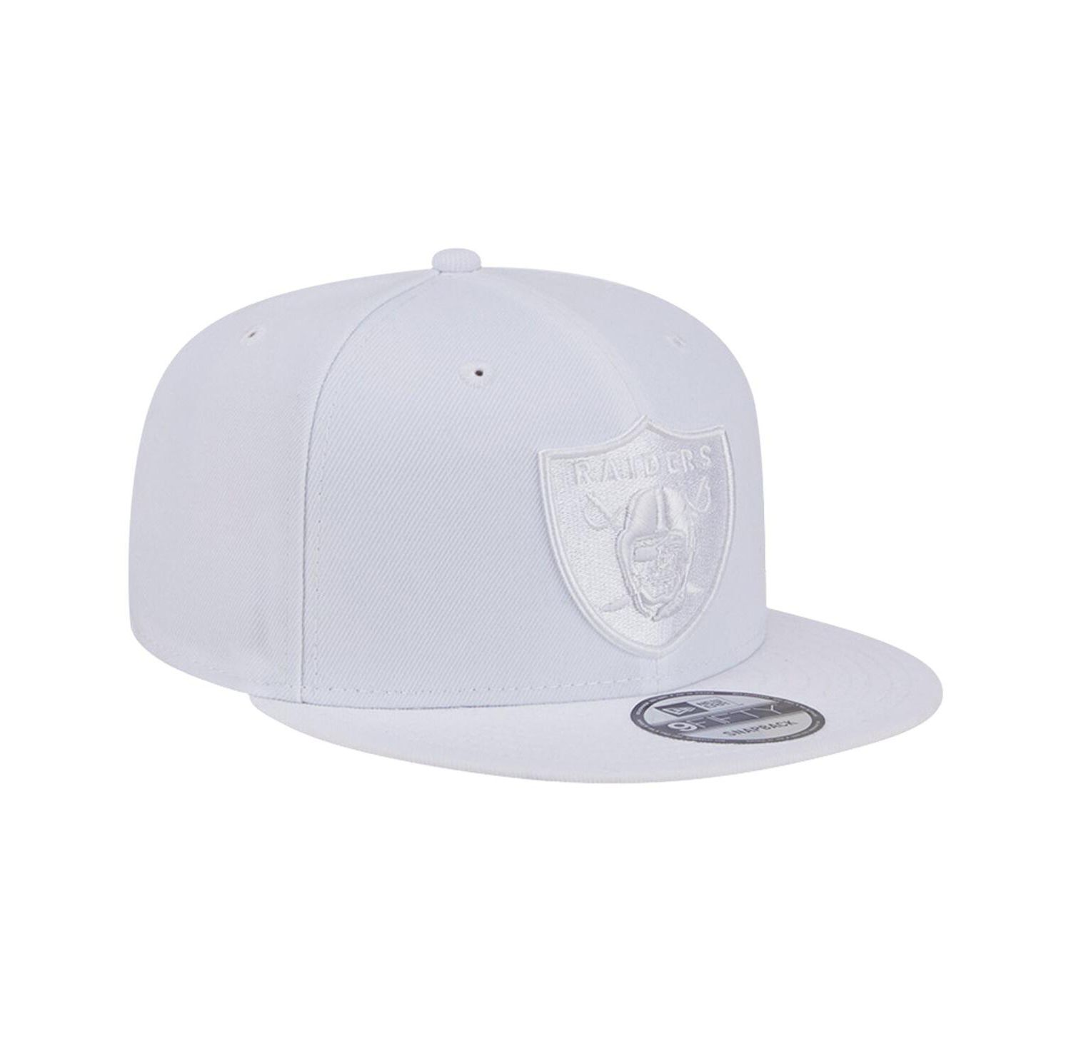 Men's Las Vegas Raiders Main White on White 9FIFTY Snapback Hat
