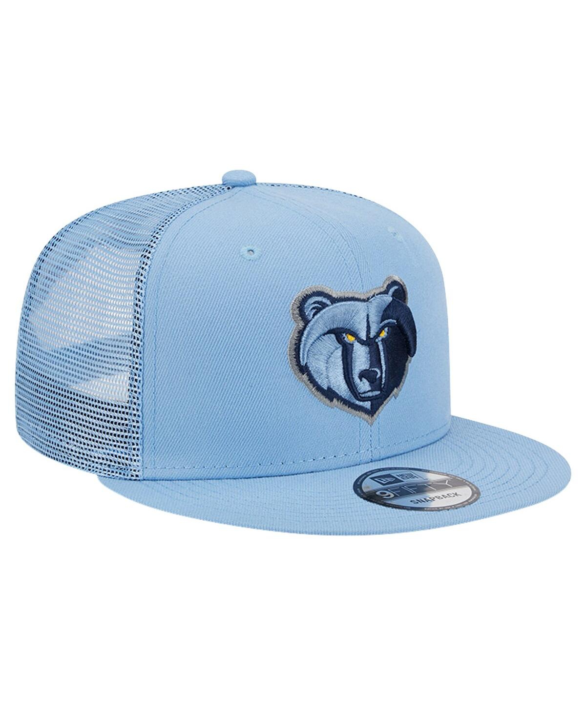 New Era Men's Light Blue Memphis Grizzlies Evergreen Meshback 9fifty Snapback Hat In Light Blue