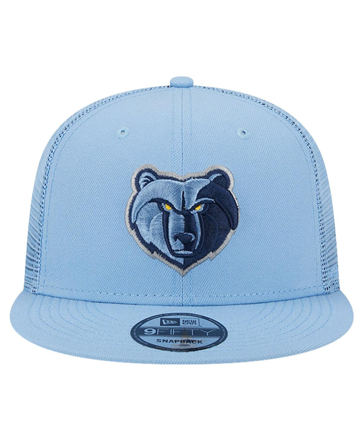New Era Men's Light Blue Memphis Grizzlies Evergreen Meshback 9fifty Snapback Hat In Light Blue