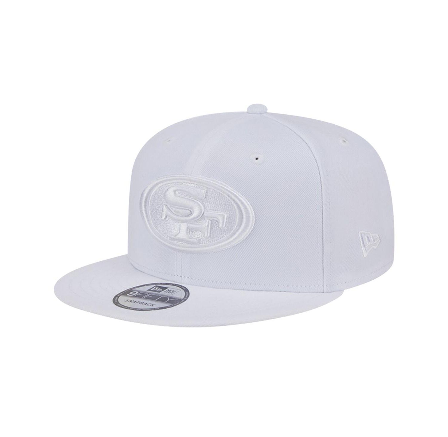 Men's San Francisco 49ers Main White on White 9FIFTY Snapback Hat