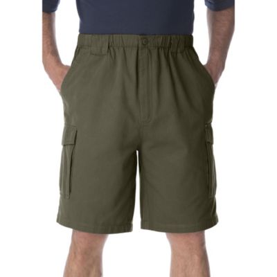 Big & Tall by KingSize Renegade 9" Full Elastic Waist Cargo Shorts