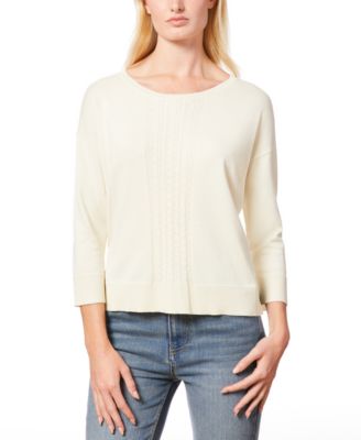 Women’s Cable-Knit Drop-Shoulder Sweater