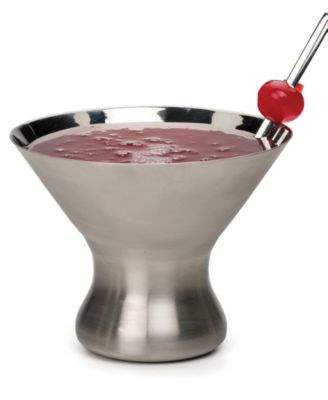 Endurance Stainless Steel Stemless Martini Glass, 4x4x4"