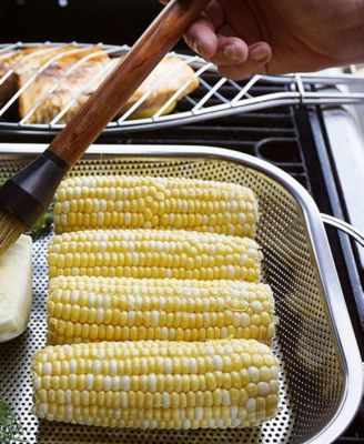 Precision Pierced Stainless Steel 17.5x11x2" BBQ Roasting Pan