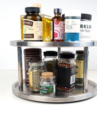 Endurance Stainless Steel 10.5&amp;quot; D x 6&amp;quot; H Two-Tier Lazy Susan