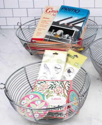 Woven Wire 3 Tier Chrome Hanging Basket