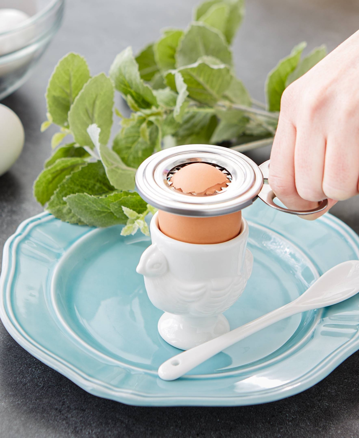 Shop Rsvp International Endurance Stainless Steel 4x3" Egg Topper In Silver