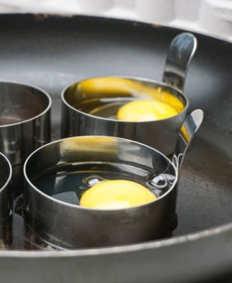 Endurance Stainless Steel 3x3x2" Egg Ring 4 Piece