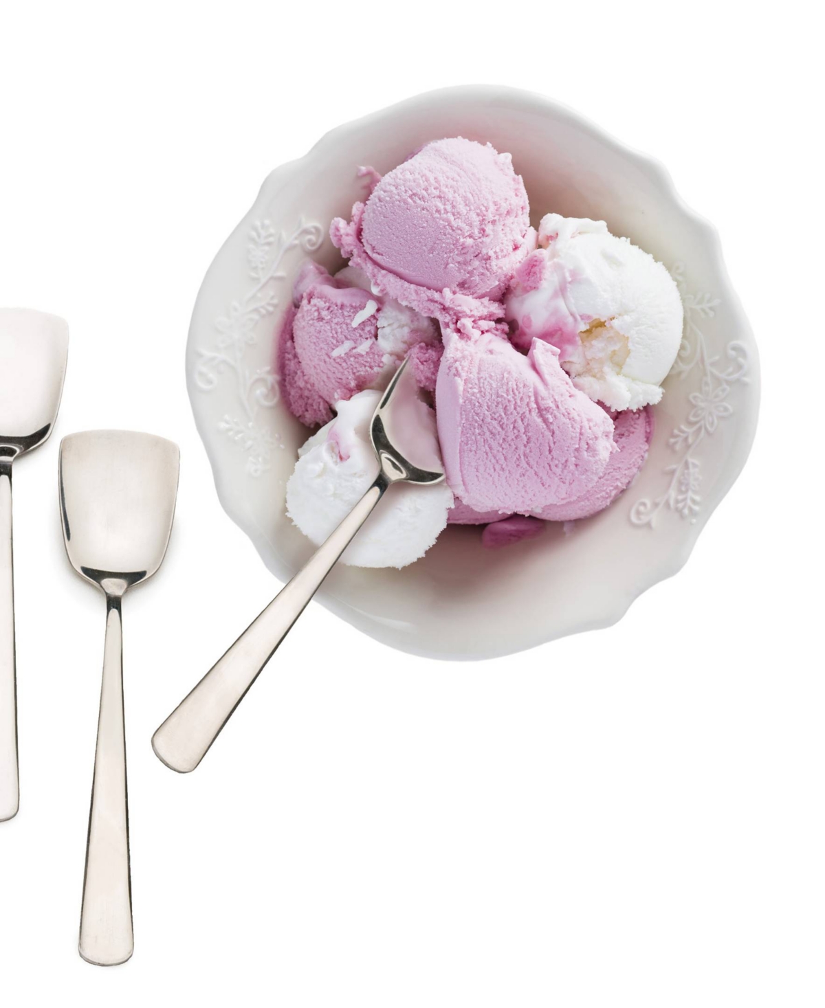 Rsvp International Endurance Stainless Steel 4 Piece 6" Ice Cream Spoons Set In Gray