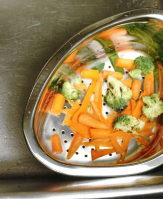 Endurance Pierced Stainless Steel 9"x7"x5" In-Sink Corner Basket