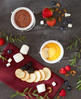 Stoneware 2 Piece 3x3x5" Promo Butter Warmer Set