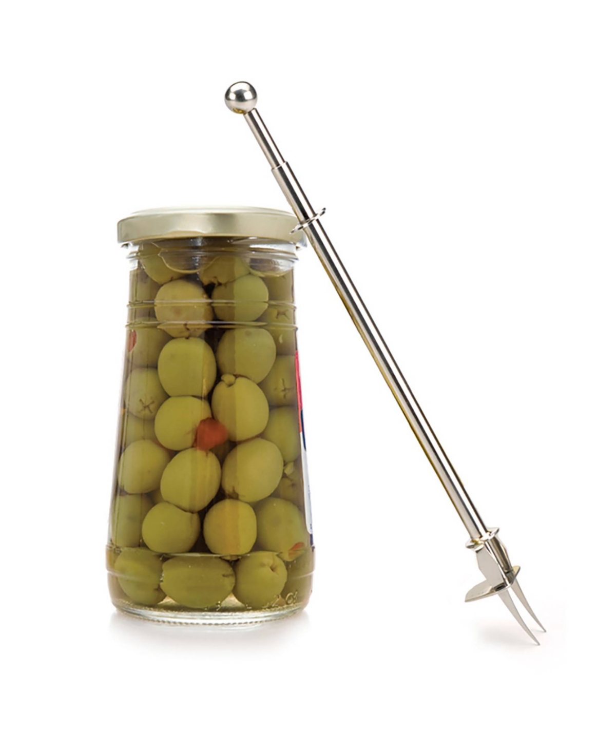 Rsvp International Endurance Stainless Steel 8" Long Reach Pickle Fork In Gray
