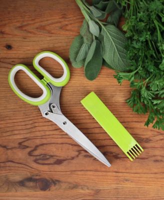 Stainless Steel Plastic 8x3" Kitchen Helpers Herb Scissors
