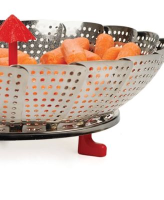 Endurance Stainless Steel Silicone 12" Umbrella Steam Basket