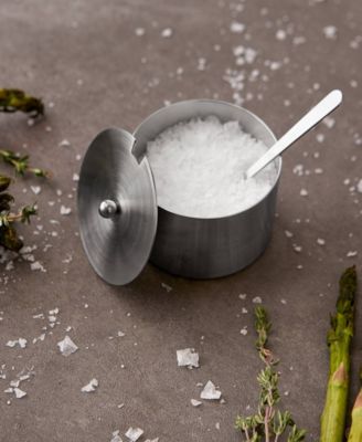 Endurance Stainless Steel 4 Ounce Salt Cellar and Spoon Set