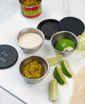 Endurance 4 Piece 3 ounce Condiment Cup and Lid Set