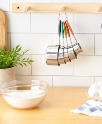 Endurance Stainless Steel 5 Piece Measuring Cup Set - Color Handles