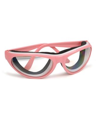 Plastic 5.5" x 6.5" x 1.5" Onion Goggles - Pink Frame