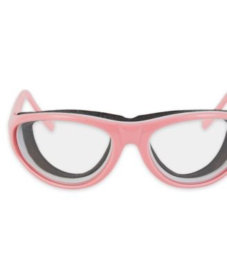 Plastic 5.5" x 6.5" x 1.5" Onion Goggles - Pink Frame