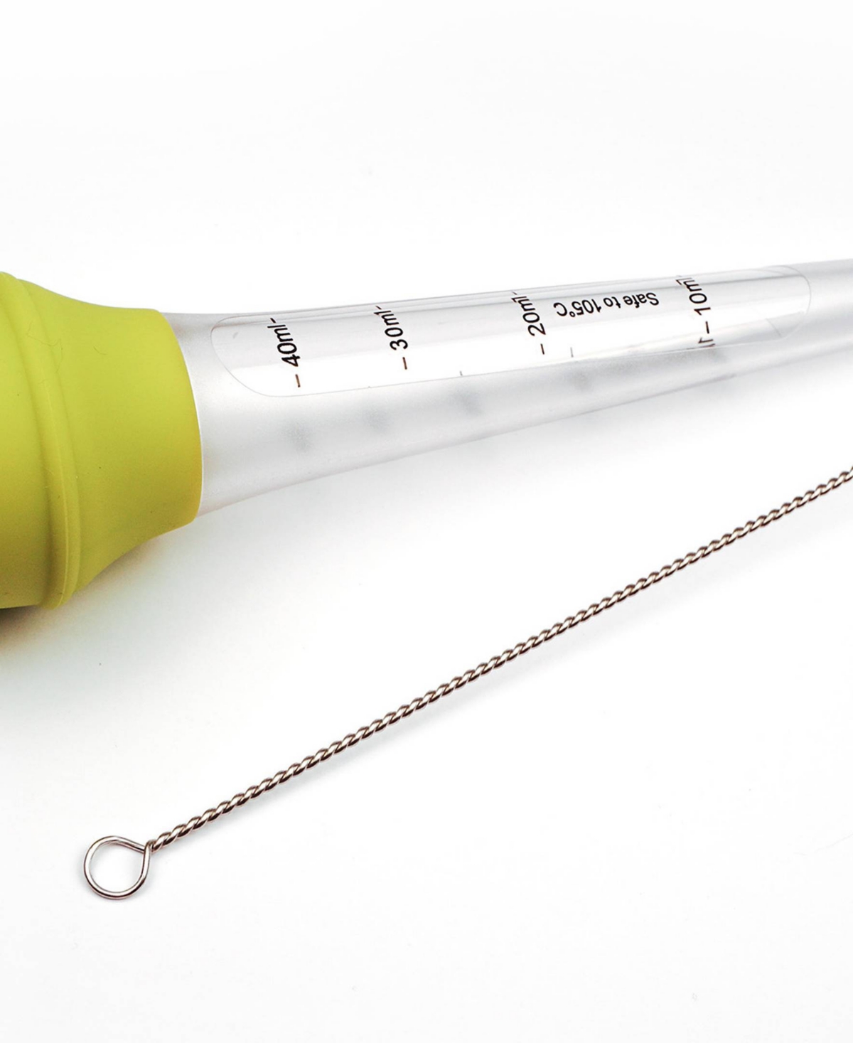 Rsvp International Silicone 11x2" Measuring Bulb Baster In Green