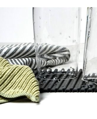 Silicone 12x7" Black Sink Mat/Hot pad