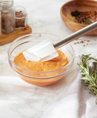 Endurance Stainless Steel Silicone 10" x 2" White Spatula