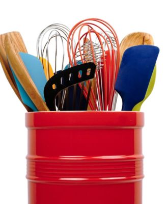 8" D x 7" H Red Oversized Tool Crock